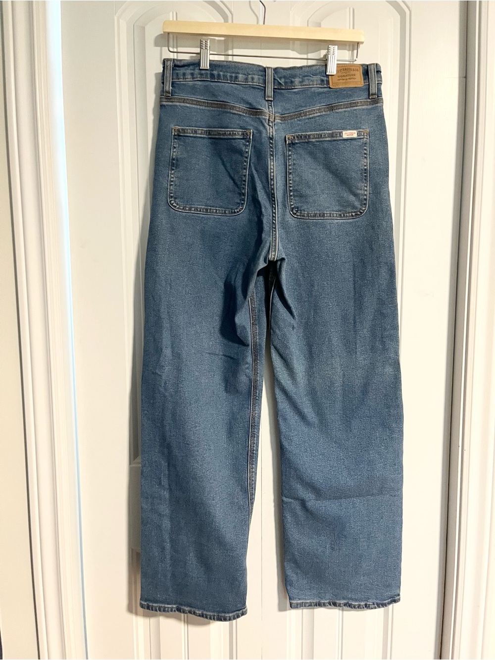 Levi’s Strauss Vintage Look High Rise Loose Straight Heritage Jeans Blue Size 8 - Picture 7 of 12